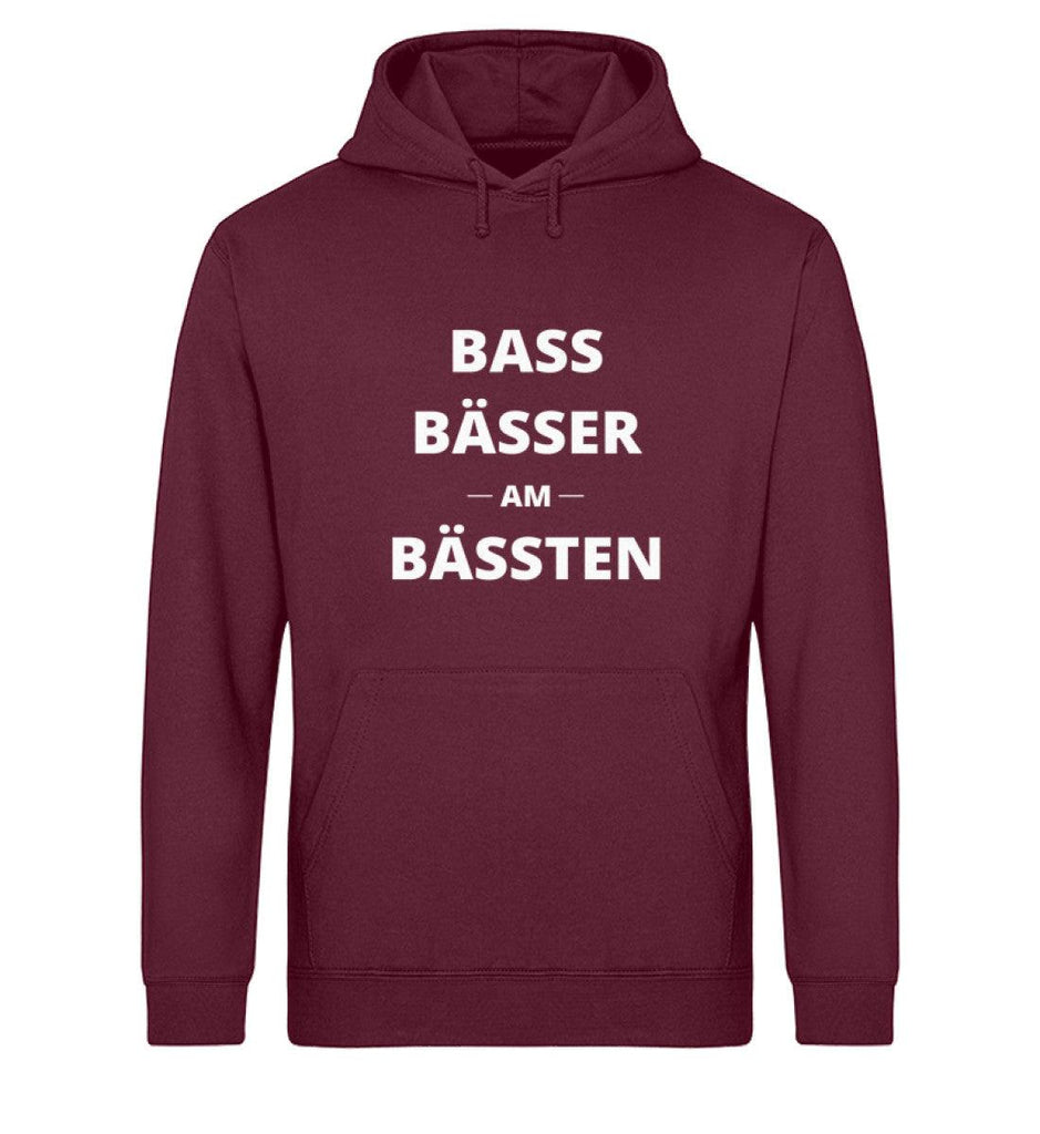 Bass, Bässer, am Bässten - Unisex Hoodie - Ravenation.eu