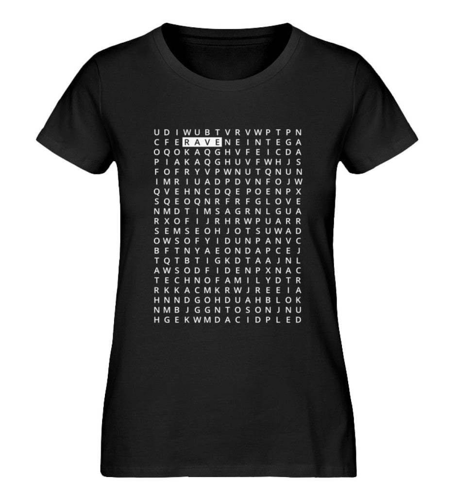 Rave Word Search - Damen Shirt - Ravenation.eu