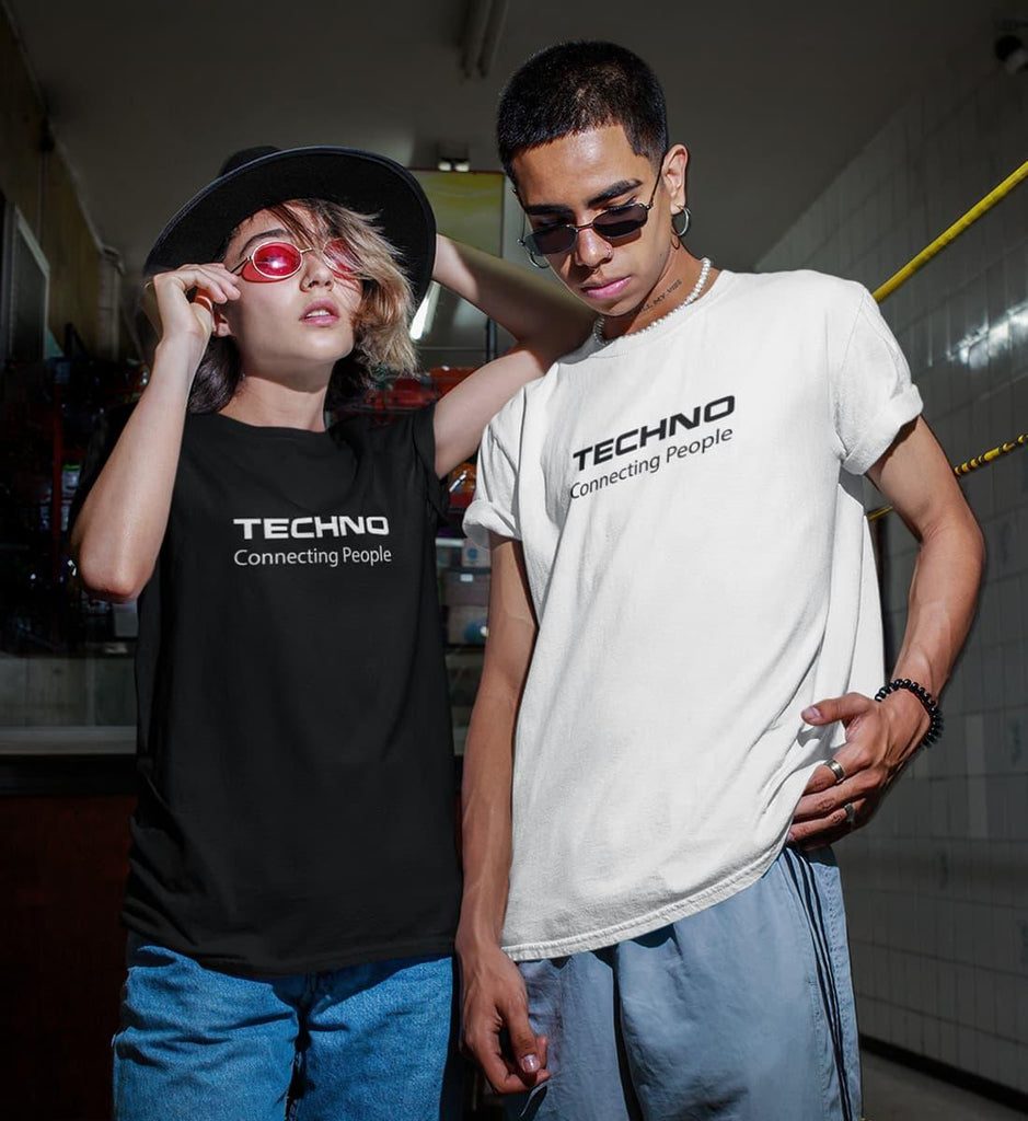 Techno Connecting People - Damen Shirt - Ravenation.eu