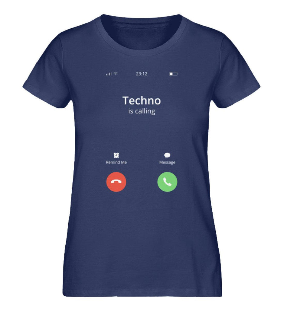 Techno is Calling - Damen Shirt - Ravenation.eu