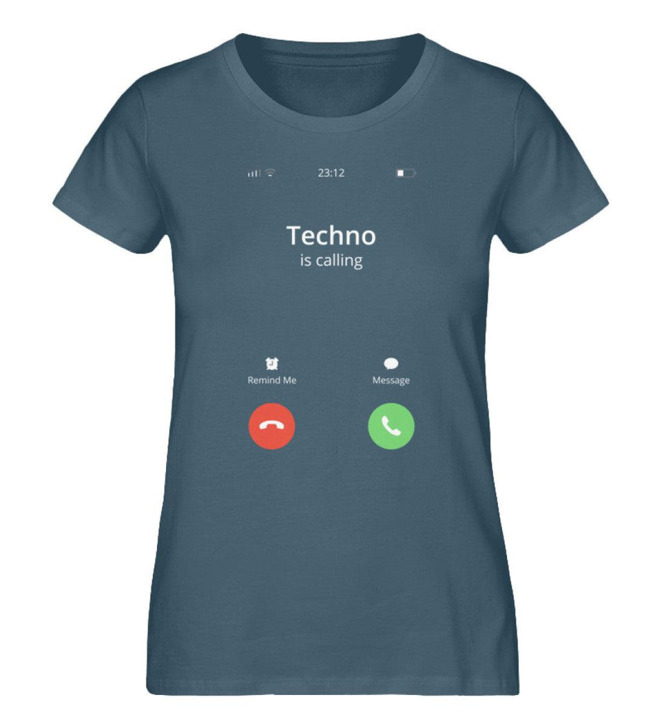 Techno is Calling - Damen Shirt - Ravenation.eu
