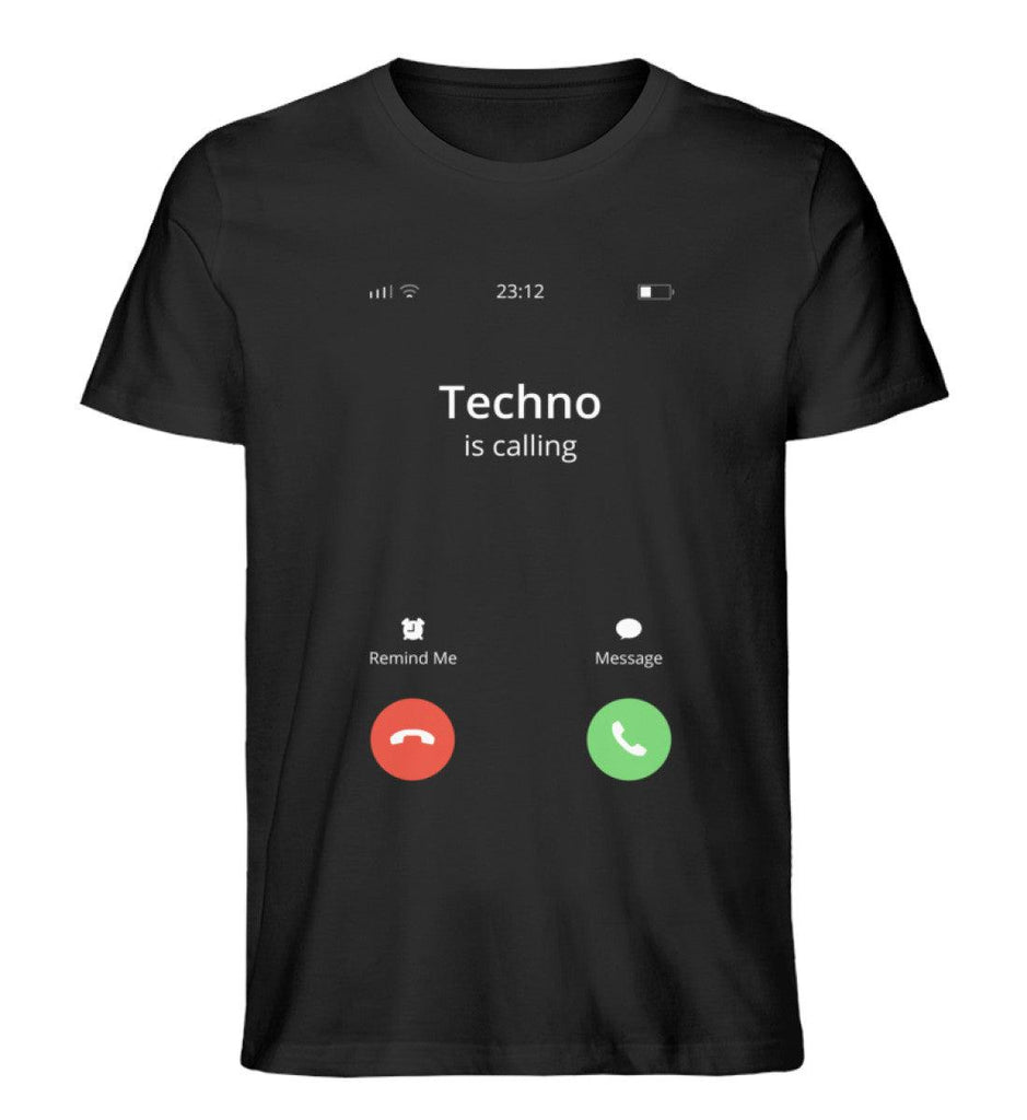 Techno is Calling - Herren Shirt - Ravenation.eu