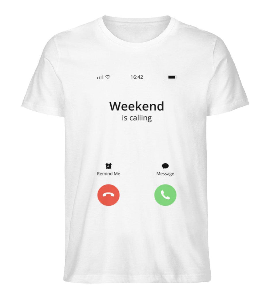 Weekend Is Calling - Herren Shirt - Ravenation.eu
